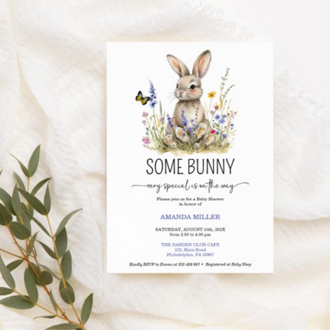 Baby Shower Some bunny wildflowers invitation (Creator Uploaded)