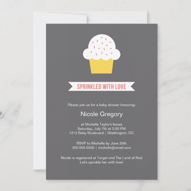 Baby Shower | Sprinkled With Love Invitation (Front)