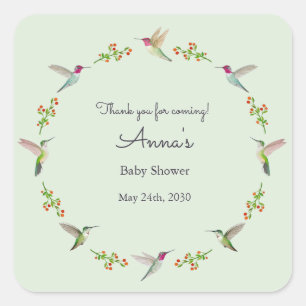 Baby Shower Square Sticker