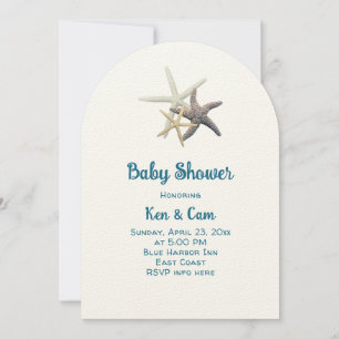 Baby Shower Starfish Family Custom Invitation