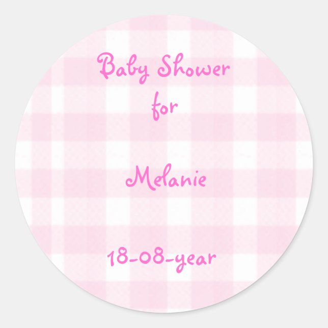 Baby Shower sticker (Front)
