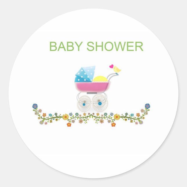 Baby Shower Sticker (Front)