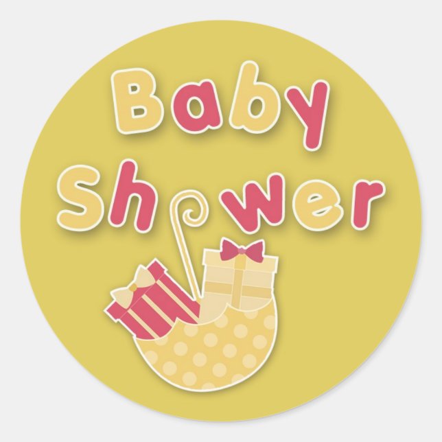 Baby Shower Sticker (Front)