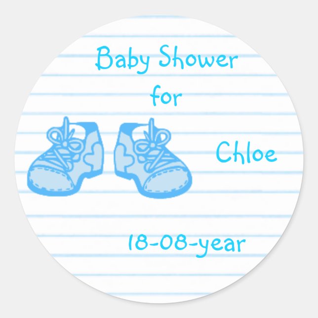 Baby Shower sticker (Front)