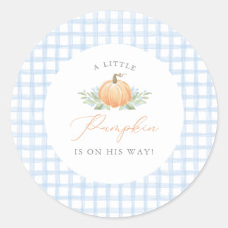 Baby Shower Sticker | A Little Pumpkin