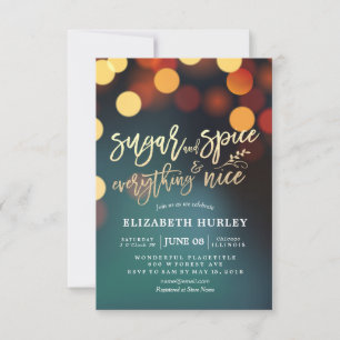 Baby Shower Sugar & Spice & Everything Nice Lights Invitation