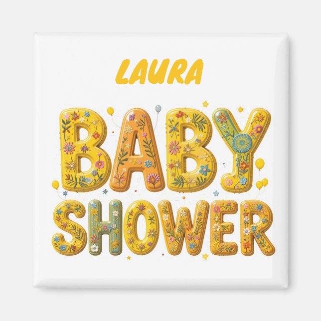 Baby shower surprise magnet (Front)
