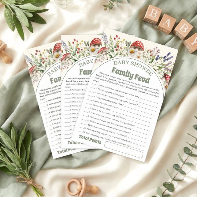 Baby Shower Survey Says Game Card (Creator Uploaded)