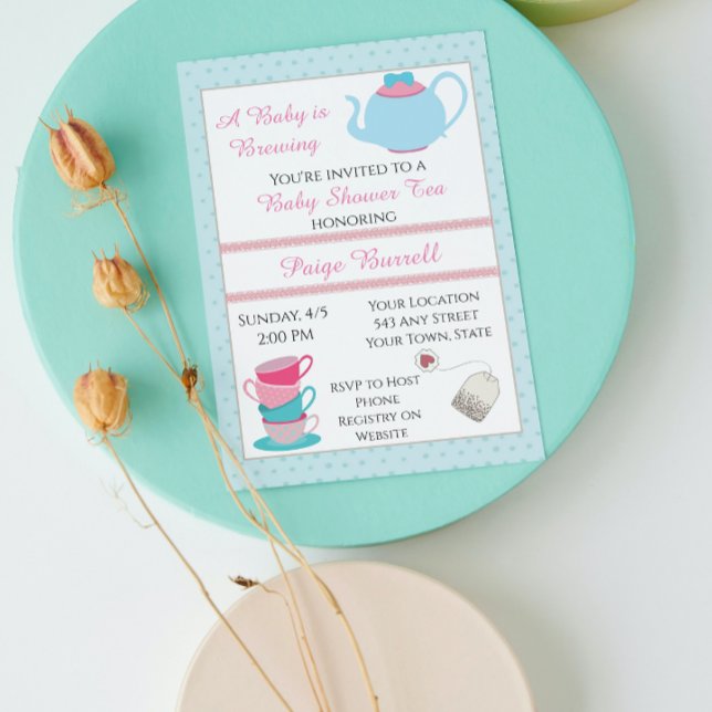 Baby Shower Tea Invitation (Creator Uploaded)
