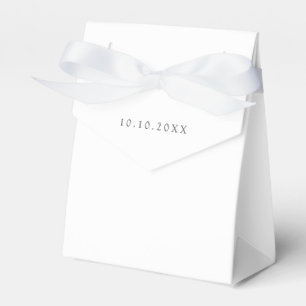 Baby Shower Tea Party Cute Minimalist Boho Neutral Favour Box