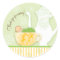 Baby Shower Tea Party Favour Sticker  |  Neutral