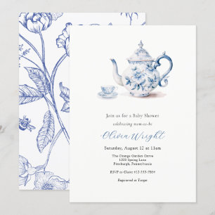 Baby Shower Tea Party  Invitation