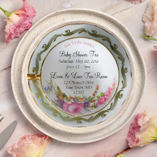 Baby Shower Tea Party Invitation