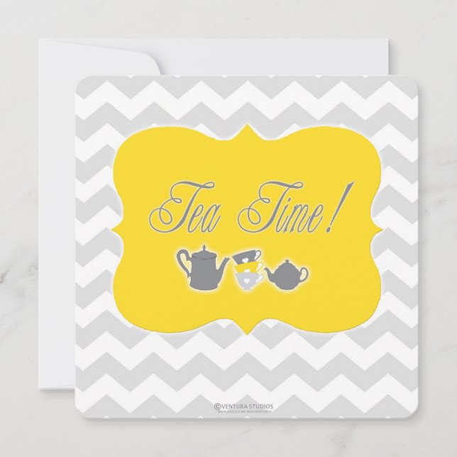 Baby Shower Tea Time! Invitation (Front)