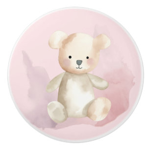 Baby Shower teddy bear Ceramic Knob