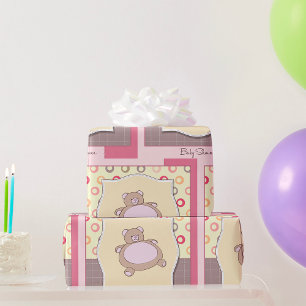 Baby Shower Teddy Bear Wrapping Paper
