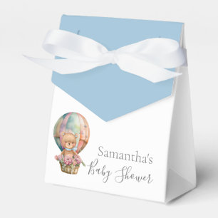 BABY SHOWER Teddy Hot Air Balloon Bearly Wait  Favour Box