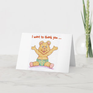 Baby Shower Thank You Card