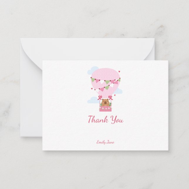 Baby Shower Thank You  Card (Front)