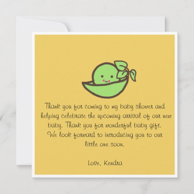 Baby shower thank you card (Front)