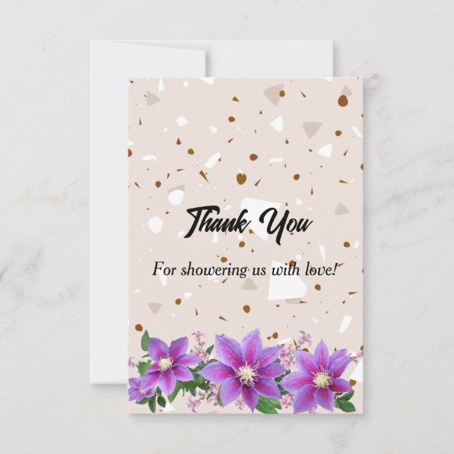 Baby shower thank you card (Front)