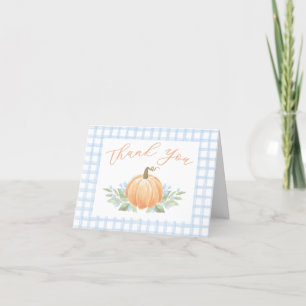 Baby Shower Thank You Card A Little Pumpkin
