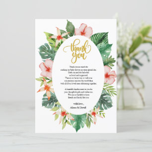 Baby Shower Thank You Card   Cute Safari Friends