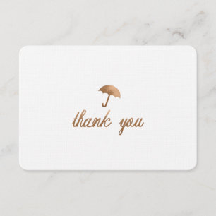 BABY SHOWER THANK YOU CARD-FLAT CARD
