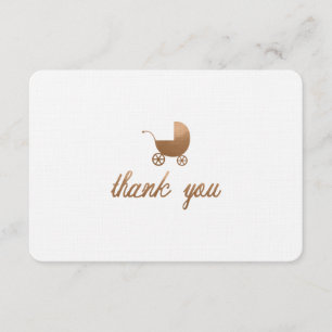 BABY SHOWER THANK YOU CARD-FLAT CARD