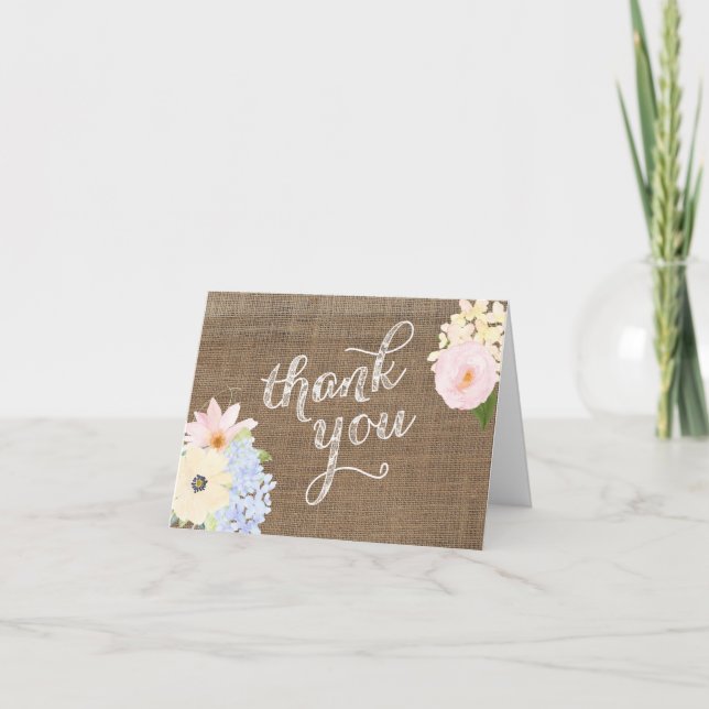 baby shower thank you card, gender neutral thank u (Front)