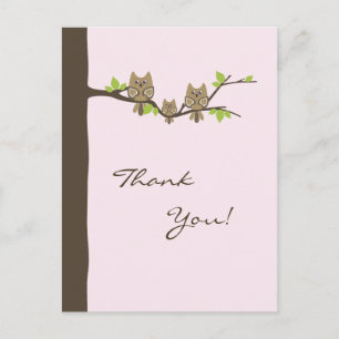 Baby Shower Thank You Card (Girl)
