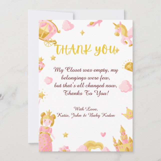 Baby Shower Thank You Cards (Front)