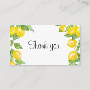 Baby shower thank you enclosure card