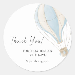 Baby Shower Thank You Favour Seal Hot Air Balloon