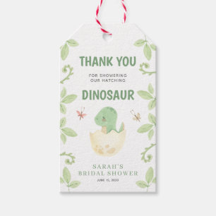 Baby Shower Thank You Gender Neutral Dinosaur Gift Tags