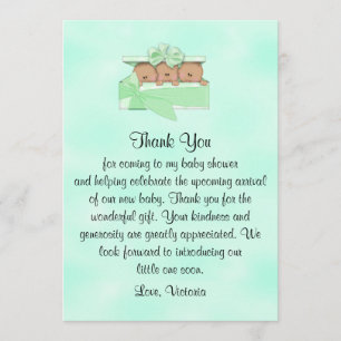 Baby Shower Thank You Gender Neutral Ethnic Invitation