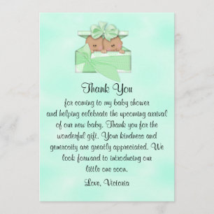 Baby Shower Thank You Gender Neutral Ethnic Invitation