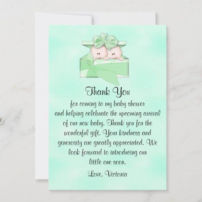 Baby Shower Thank You Gender Neutral Invitation (Front)