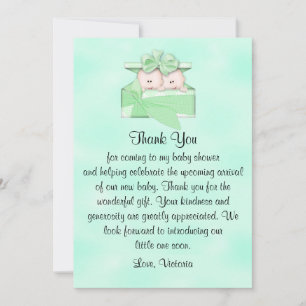 Baby Shower Thank You Gender Neutral Invitation