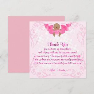 Baby Shower Thank You It's a Girl Baby Girl Invitation