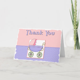 Baby Shower Thank You Note Card