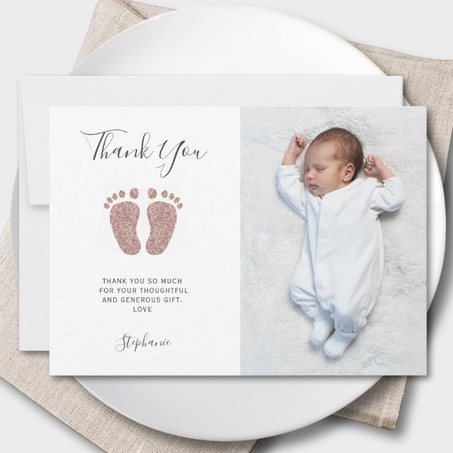 Baby Shower Thank You Photo  Card (Creator Uploaded)