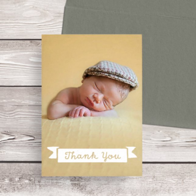 Baby Shower Thank You Photo Card (Creator Uploaded)