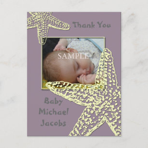 Baby Shower Thank you postcards insert your photos