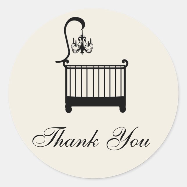 Baby Shower Thank You Sticker (Front)