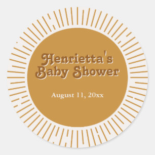 Baby Shower Thank You Sticker Here Comes The Son