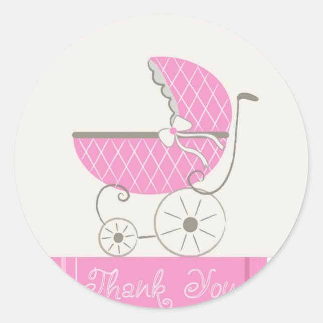 Baby Shower Thank You Stickers (Front)