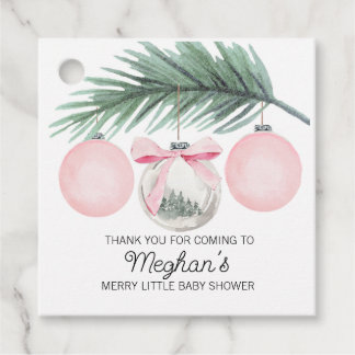 Baby Shower Thank You Tags Merry Little Baby Showe