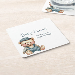 Baby Shower Theme Paper Coaster