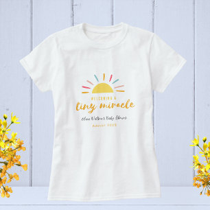 Baby Shower, Tiny Miracle Sunshine personalized T-Shirt
